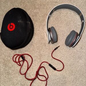 Beats by Dre On-Ear Headphones - White and Red